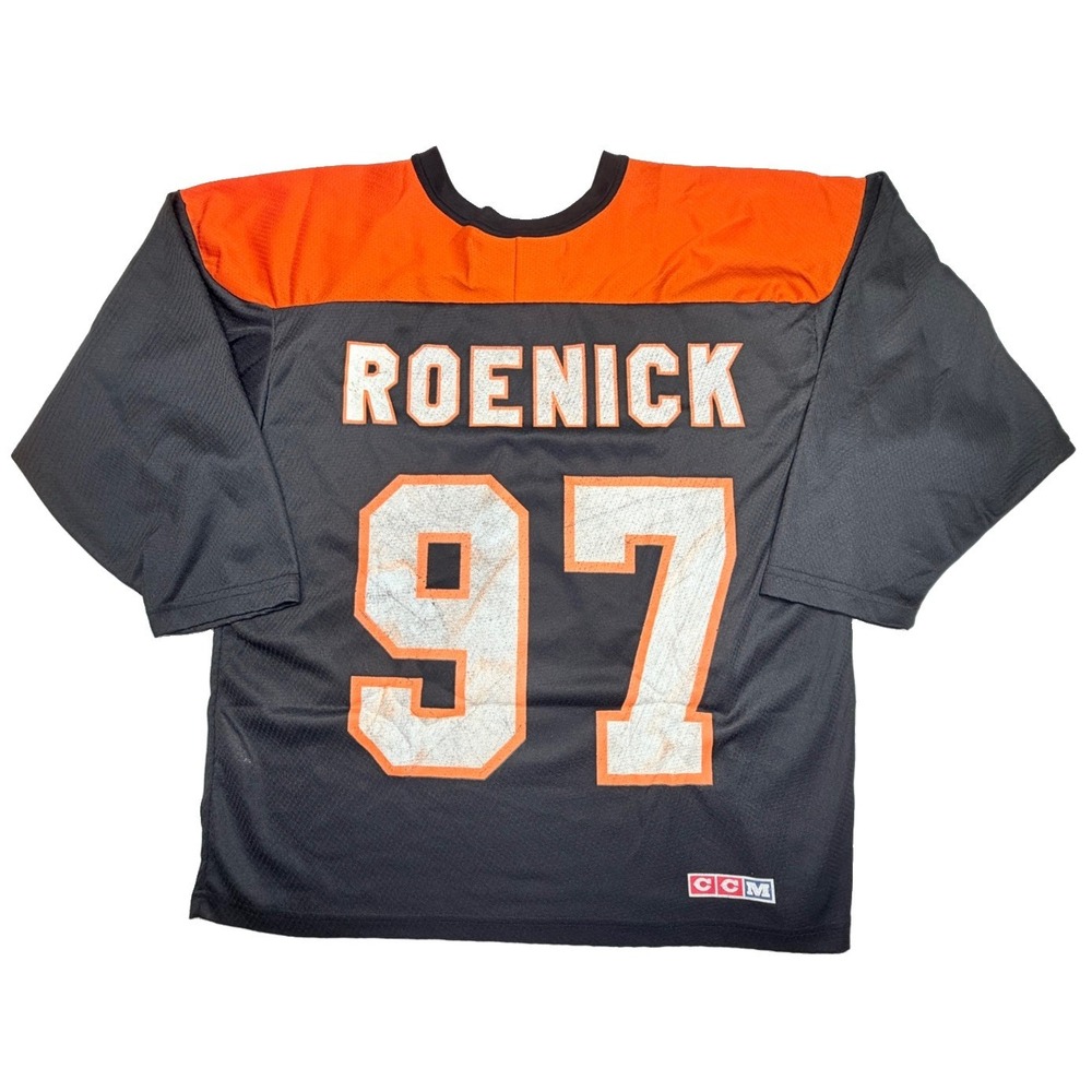 Vintage 1990s CCM Philadelphia Flyers Jeremy Roenick #97 Jersey Adult Large